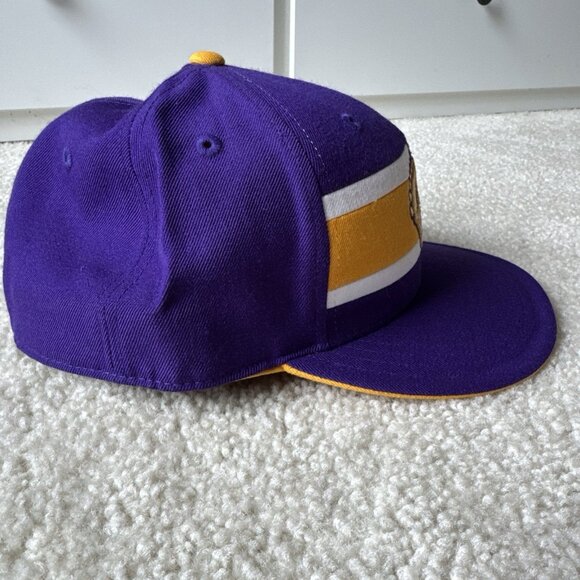 LA Kings Vintage Mitchell & Ness Purple Yellow Crown Hat 7 5/8 NHL Nostalgia - Picture 5 of 8